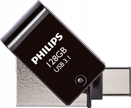 Изображение Pendrive Philips Philips 2 in 1 OTG         128GB USB 3.1 + USB C Midnight Black