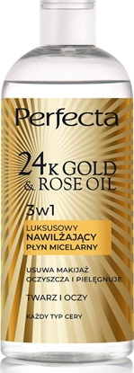 Picture of Perfecta 24K Gold & Rose Oil Luksusowy nawilajcy pyn micelarny 400ml