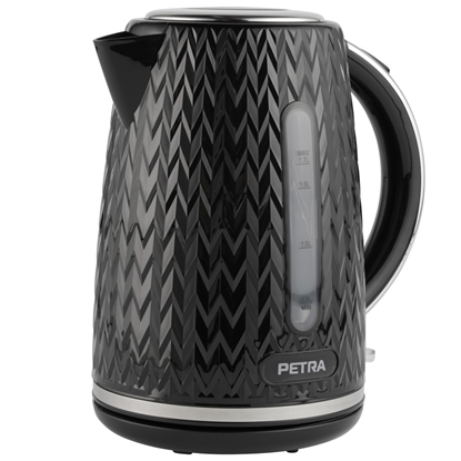Picture of Petra PT3864BLKVDEEU10 Chevron Jug Kettle black