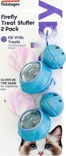 Изображение Petstages Petstages Firefly Treat Stuffer Glow-In-The-Dark Cat Toy - wietliki na kocie przysmaki