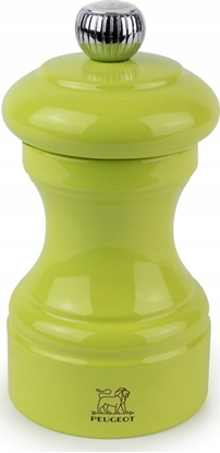 Picture of Peugeot Bistro salt mill 10 cm pistachio lacquered wood