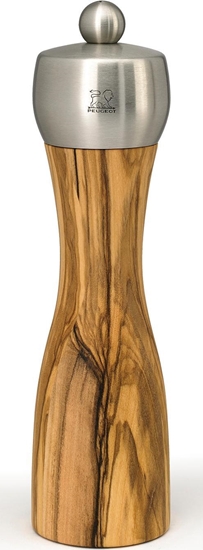 Picture of Peugeot Fidji pepper mill 15 cm olive wood and stainless steel