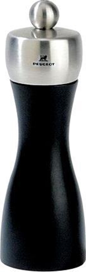 Picture of Peugeot FIDJI salt mill beech wood matt black 20 cm