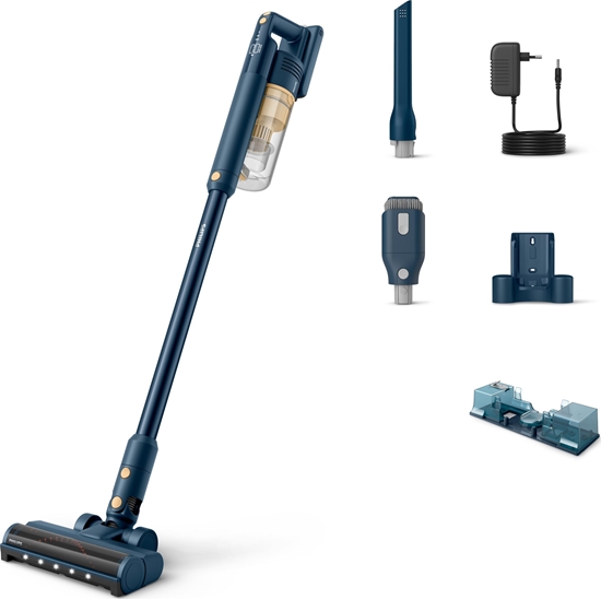 Изображение Vacuum Cleaner|PHILIPS|Upright/Cordless/Bagless|Capacity 0.27 l|Noise 84 dB|Blue|Weight 1.4 kg|XC5043/01