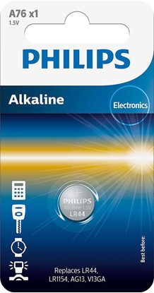 Picture of Philips Alkaline 1.5V Knopfzelle (LR44 / LR1154)