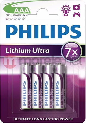 Attēls no Philips Bateria Ultra AAA / R03 4 szt.