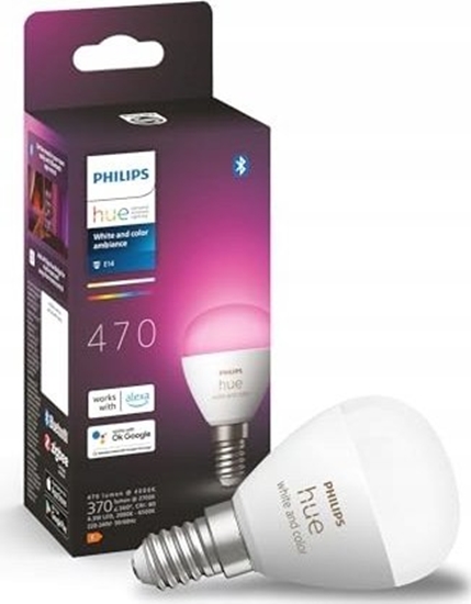 Изображение Philips Hue LED Luster E14 BT 5,1W 470lm White Color Ambiance