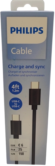 Изображение Kabel USB C2G USB-C - USB-C 1.2 m Czarny (36822)