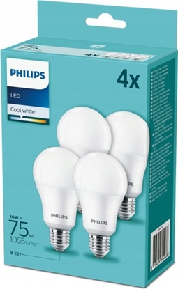 Attēls no Philips LED Lamp E27 4 pcs. Set 10W (75W) 2700K
