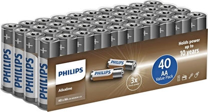 Изображение Philips Philips Alkaline AA Batteries - 40-pack