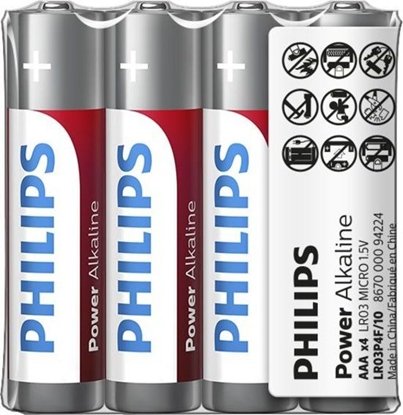 Picture of Philips Power Alkaline Battery LR03P4F/10