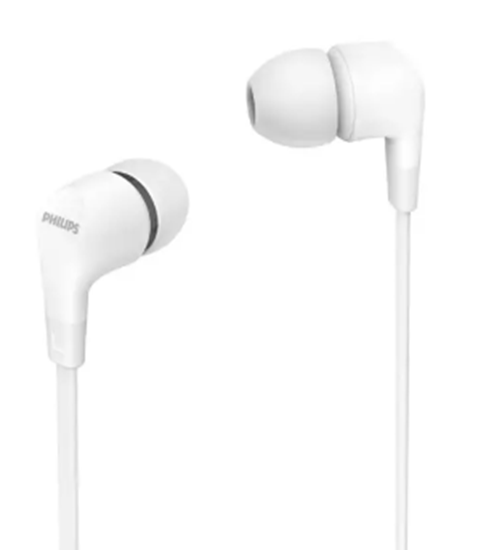 Изображение Philips TAE1105WT/00 headphones/headset Wired In-ear Music White