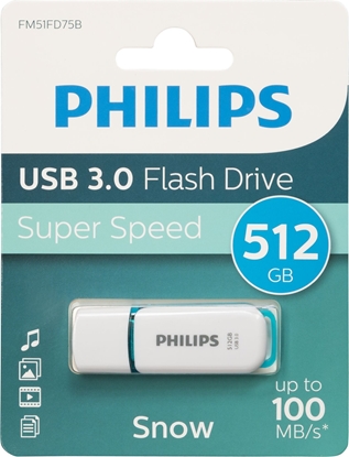Picture of Philips USB 3.0            512GB Snow Edition Spring Green