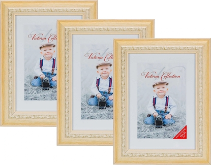 Attēls no Ramka Victoria Collection Photo frame Seoul 15x21, beige 3pcs (1303539)