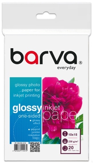 Picture of Photo Paper Barva (IP-CE230-216) Everyday Glossy 230 g/m², 10x15 cm, 20 sheets