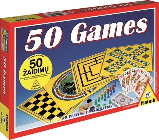 Изображение Piatnik PIATNIK Board game set 50 Games (In Latvian, Russian lang.)