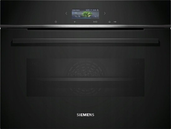 Изображение Piekarnik Siemens Piekarnik kompaktowy do zabudowy Siemens CB734G1B1 60cm Home Connect Czarny