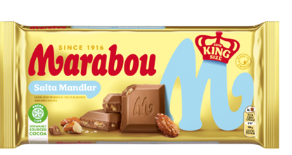 Picture of Piena šokolāde MARABOU ar sāļajām mandelēm, 220g