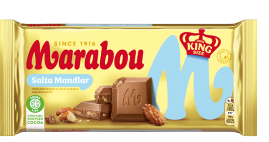 Picture of Piena šokolāde MARABOU ar sāļajām mandelēm, 220g