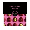 Picture of Piena šokolādes trifeles ar siera kūkas garšas krēma pildījumu un aveņu dekoru 96g, PURE