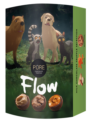 Picture of Piena šokolādes trifeļu izlase "Straume" 108g PURE