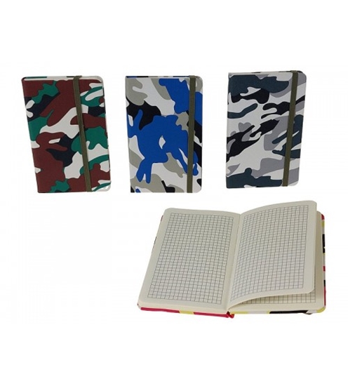 Picture of Piezīmju grāmatiņa Kamuflāža dažādas 14x9 cm 605381