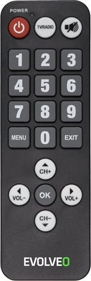 Picture of Pilot RTV Evolveo EVOLVEO seniorský dálkový ovlada pro Alpha T2 a Omega II