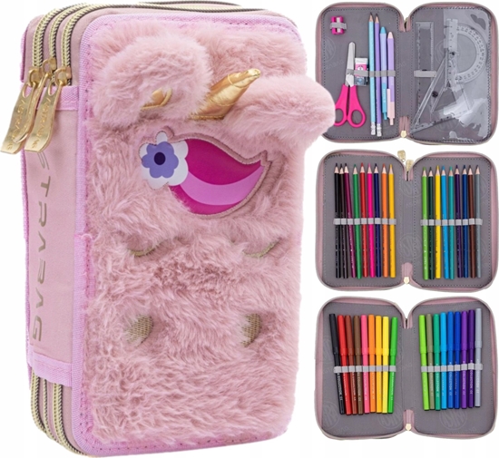 Picture of Piórnik Astra Piórnik potrójny z wyp Fluffy Unicorn ASTRA