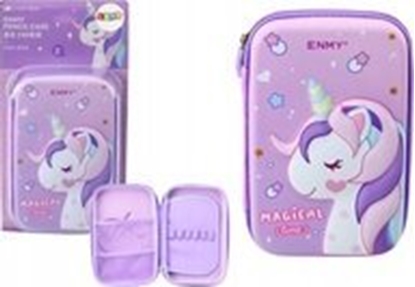 Picture of Piórnik Duy Piórnik Z Jednorocem Rozkadany 3D Fioletowy 23x15x5 cm