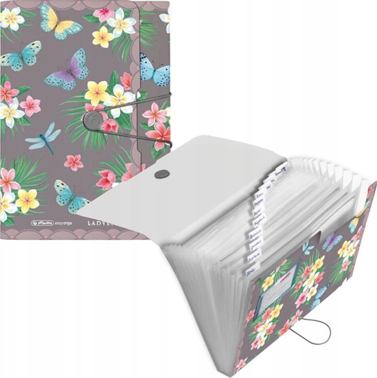 Picture of Piórnik Herlitz Herlitz Fächermappe PP 12F Ladylike Butrfl.