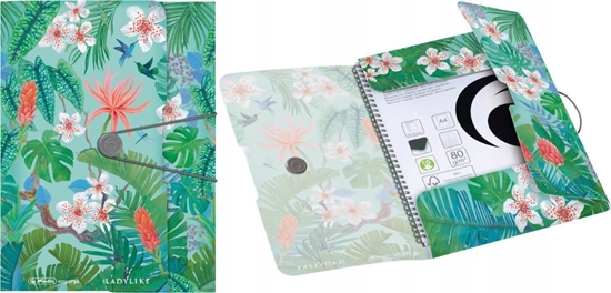Picture of Piórnik Herlitz Herlitz Gummizugmappe PP A4 Ladylike Jungle