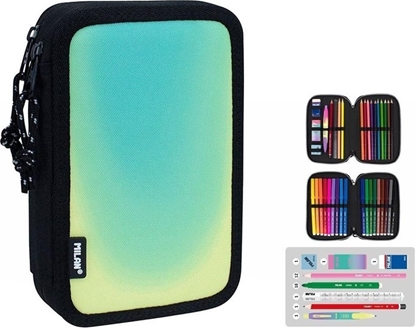 Изображение Piórnik Milan Piórnik 2 poz. z wyposaeniem Sunset czar. zielony