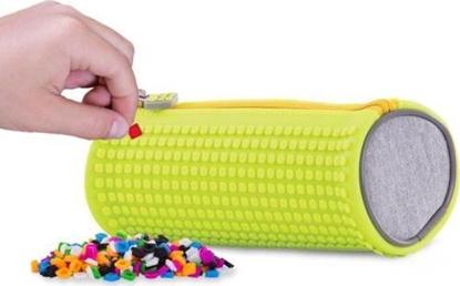 Изображение Piórnik PIXIE Okrgy Piórnik na Suwak, Kosmetyczka, Saszetka, PIXIE CREW, Szary, Neonowy óty Panel