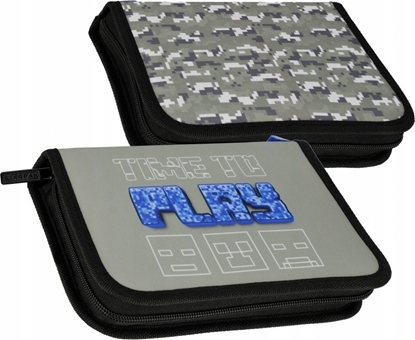 Picture of Piórnik Starpak PIORNIK 1ZAM 2KLAP PIXEL SZARY STK-35 PB 12/48