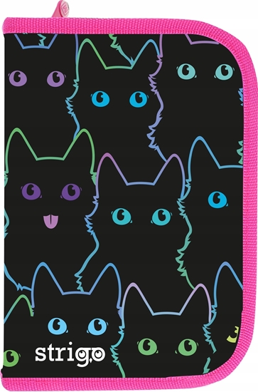 Изображение Piórnik Teka Piórnik szkolny z dwiema klapami Koty STRIGO