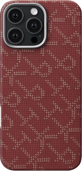 Picture of Pitaka Tactile Woven Case, PTK Red/Gold - iPhone 16 Pro