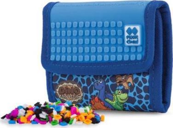 Picture of PIXIE Portfel na Rzep, PIXIE CREW, Dinozaury, Niebieski Panel