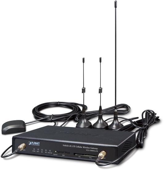 Изображение PLANET Vehicle 4G LTE Cellular Wirel, GRE,PPTP,IPSec,L2TP, 168 mm, 104 mm, 25 mm, 537 g, 6~32V DC, 1.5A
