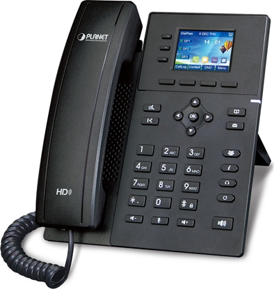 Attēls no PLANET VIP-1140PT telefon VoIP Czarny LCD
