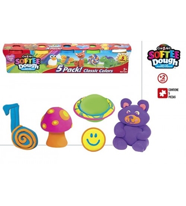 Attēls no Plastilīna komplekts 5 krāsas 2+ CB46722