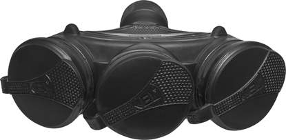 Picture of Plastrol Gniazdo trzykrotne z klapk hermetyczn; 3x2p+Z; IP54; EXTREM; rozberialne; czarny (W-01158)