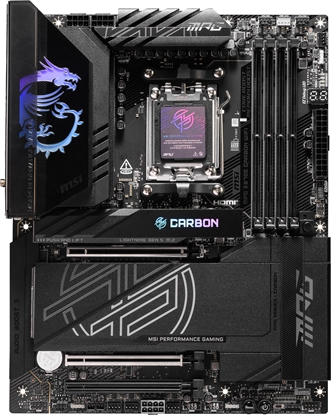 Attēls no MSI MPG AMD X870E Carbon WiFi Motherboard