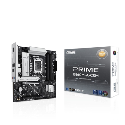Attēls no Mainboard|ASUS|Intel B860 Express|LGA1851|Micro-ATX|Memory DDR5|Memory slots 4|PRIMEB860M-A-CSM