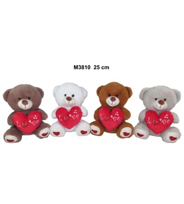 Attēls no Plīša lacis 25 cm (M3810) ar sirdi LOVE dažādas 170255