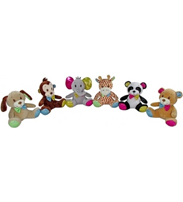 Attēls no Plīša zvēriņš Suns/mērkaķis/zilonis/žirafe/panda/lācis 14 cm (Z2479) 157447