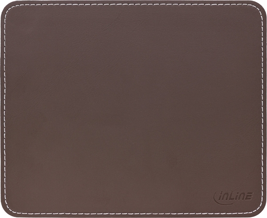 Picture of Podkadka InLine InLine® Mouse Pad Premium PU Leather 255x220x3mm brown