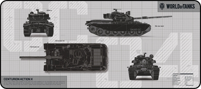 Picture of Podkładka pod mysz DEFENDER WT90 - wersja limitowana WORLD OF TANKS