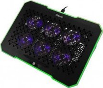Picture of Podstawka chodzca Hismart Neiojamojo kompiuterio auinimo stovas HISMART, su 6 RGB ventiliatoriais, 5 padi
