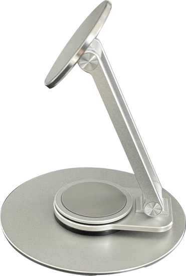 Picture of Podstawka Vision VISION Plattenspieler-Telefonstander - LEBENSLANGE GARANTIE - MagSafe Magnet halt das Telefon an Ort und Stelle - klebender Magnetring fur Android-Telefone im Lieferumfang enthalten - dreht sich im Quer- oder Hochformat - maximale Hohe de