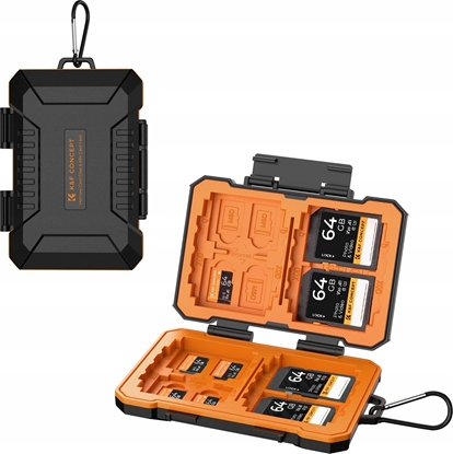 Picture of Pokrowiec Kf Futera Case Etui Pudeko Pancerne / Wodoodporne Na Karty Pamici Tf Micro Sd Xqd Cf / Karty Sim - K&f Concept / Kf31.080